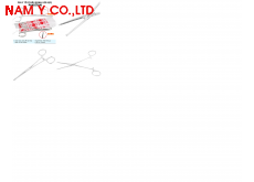 Pen / panh kẹp thẳng dài 24 cm, có mấu, có răng cưa, độ dài đầu gắp 8cm, bằng thép không rỉ dùng tro